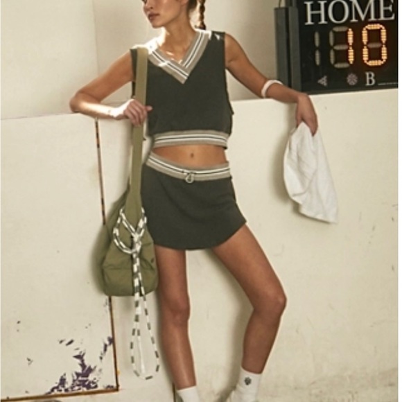🎾 BNWT Free People Match Set Two Piece Outfit 🎾 Size Small MSRP $128 Ivo… - Picture 7 of 14